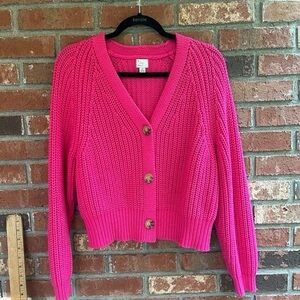 a new day Women's Bright Pink Cardigan